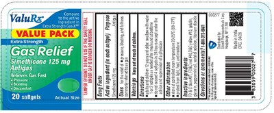 Gas Relief Label 20ct. (Gas Relief Label 20 Ct)